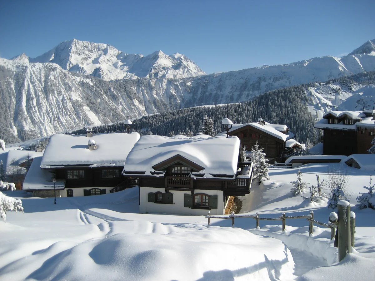 View of Courchevel — a great destination for hotels with sauna