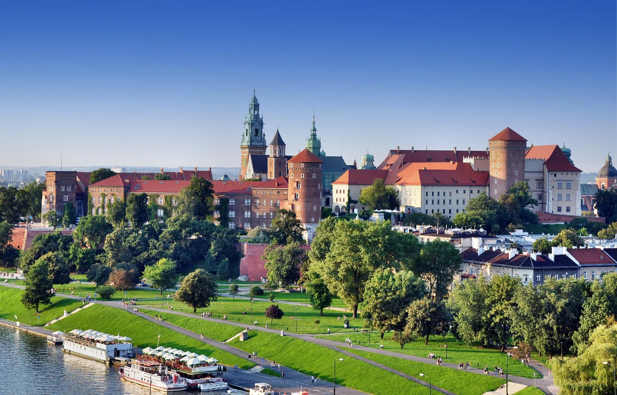 View of Kraków — a great destination for hotels with sauna