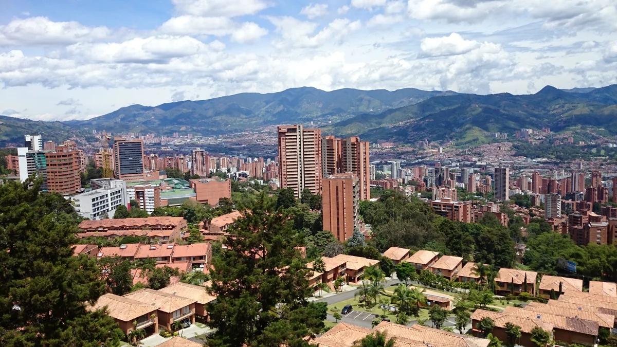 View of Medellín — a great destination for hotels with sauna