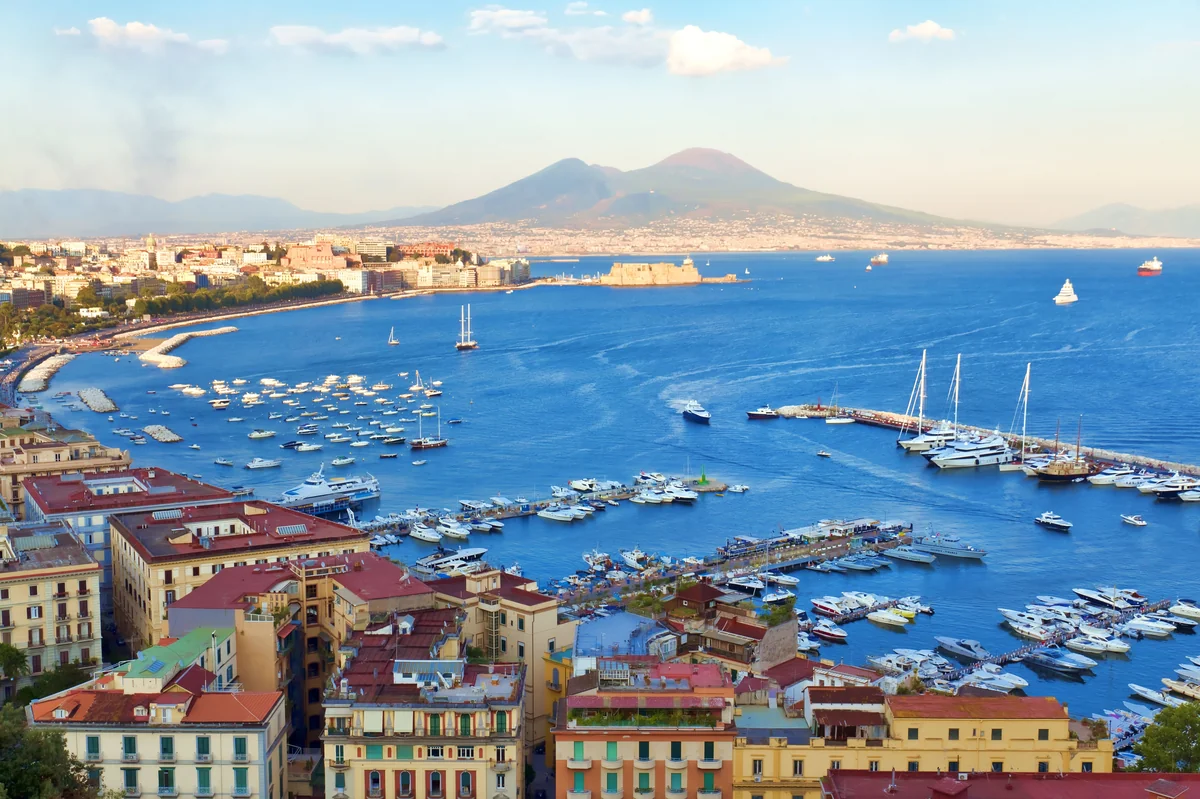 View of Naples — a great destination for hotels with sauna