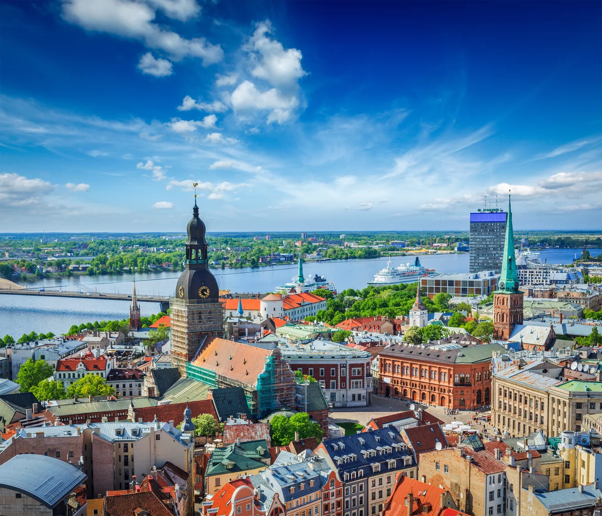 View of Riga — a great destination for hotels with sauna