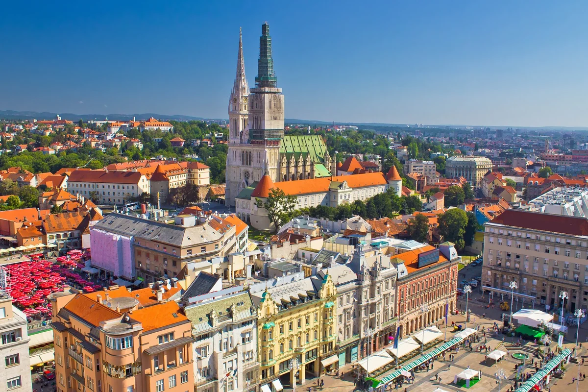 View of Zagreb — a great destination for hotels with sauna